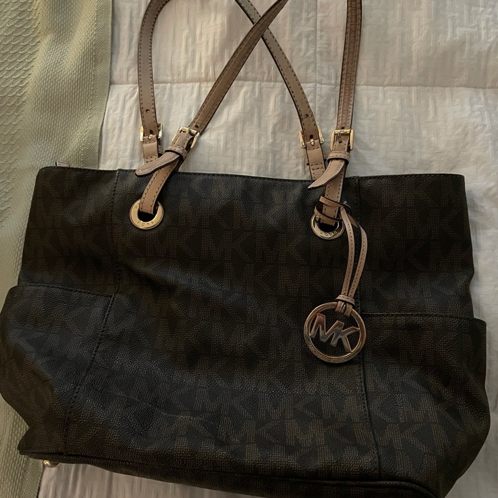 Classic monogrammed MK Michael Kors bag